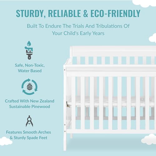 Dream On Me Jayden 4-in-1 Mini Crib Changer