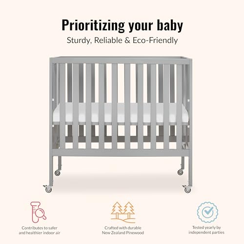 Dream On Me Jett Portable Folding Crib