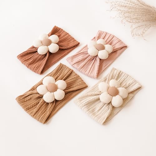 Niceye Baby Girl Bows Headbands 4 Pack 1