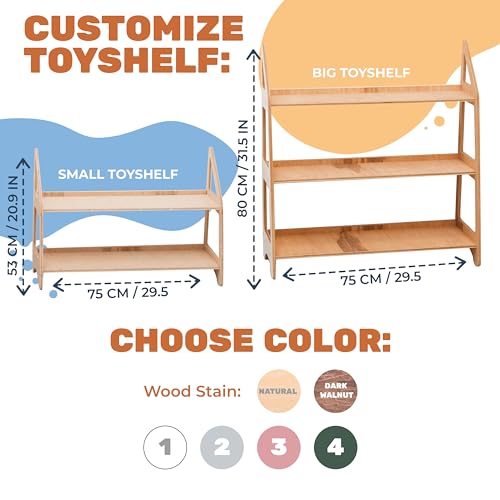 Enjoy The Wood Kids Open Shelf - Natural Large