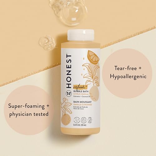 The Honest Company Foaming Bubble Bath - Citrus Vanilla Refresh 12 fl oz 1