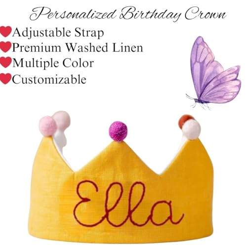 Custom Name Birthday Crown for Girls
