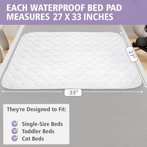 Lynmark Potty Training Bed Pads 33x27 White