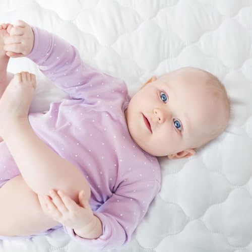 Moonsea Pack and Play Mattress Pad Cover 27x39 Soft Waterproof Protector