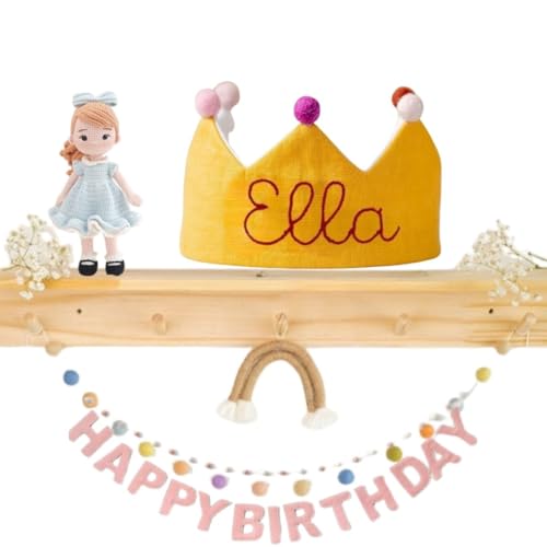 Custom Name Birthday Crown for Girls