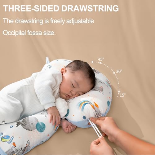 ParkistStar Wedge Pillow for Newborns Adjustable 45 Degrees Support
