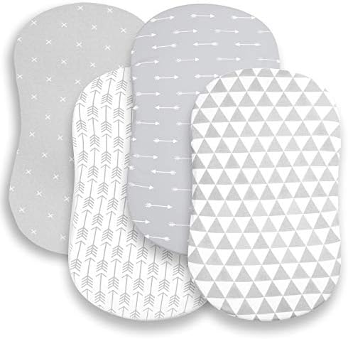 BaeBae Goods Bassinet Bed Sheets 4 Pack