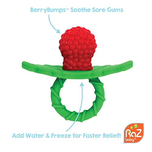 RaZbaby Unicorn Teether Pacifier Holder - 0M BPA Free