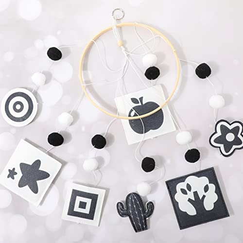 HyDren Baby Crib Mobile - 2 Styles Black and White Decor