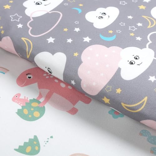 FHMJYY Bassinet Sheet Set 2 Pieces Black