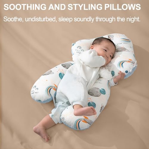 ParkistStar Wedge Pillow for Newborns Adjustable 45 Degrees Support