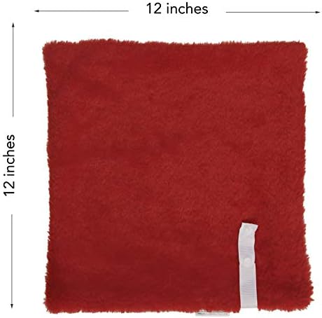 Doodalou Minky Faux Fur Pacifier Blanket Red Reindeer