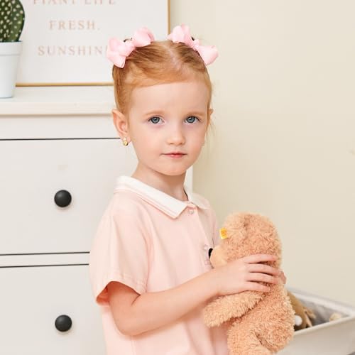 58pcs 3 Inches Grosgrain Ribbon Pinwheel Hair Clips for Baby Girls Kids