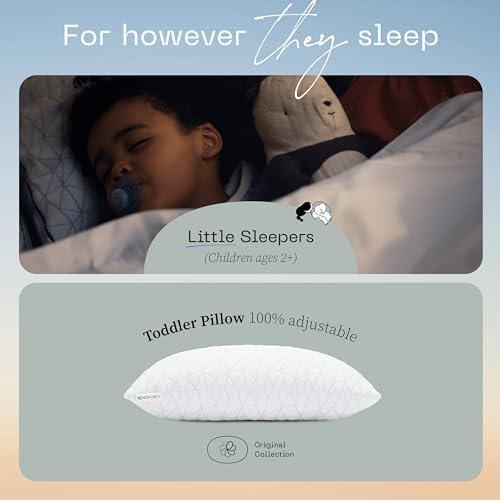 Coop Home Goods Adjustable Toddler Pillow Soft Breathable