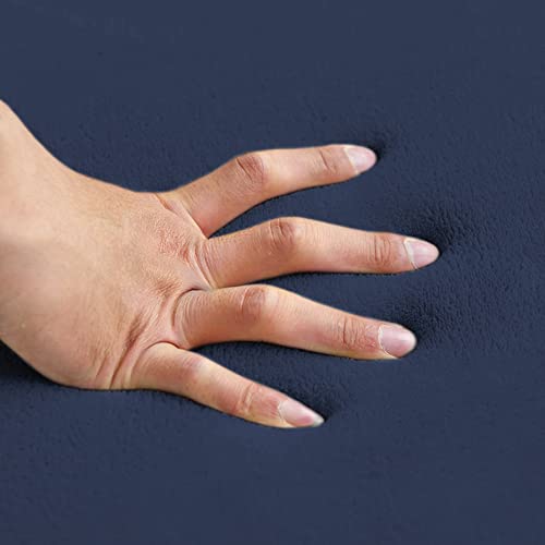 Loartee Nursery Rug Dark Blue Velvet Play Mat