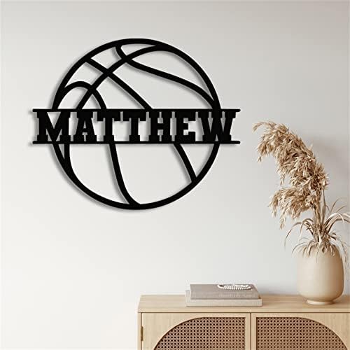 Personalized Basketball Name Sign Lamp Wall Decor for Kids