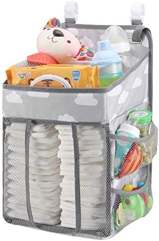 Accmor Hanging Baby Diaper Caddy Organizer Grey Cloud