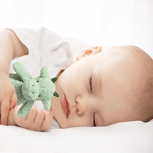 Baby Green Dragon Plush Security Blanket 14 Inches