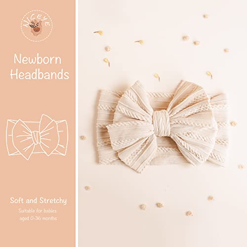 Niceye Handmade Baby Headbands with Bows