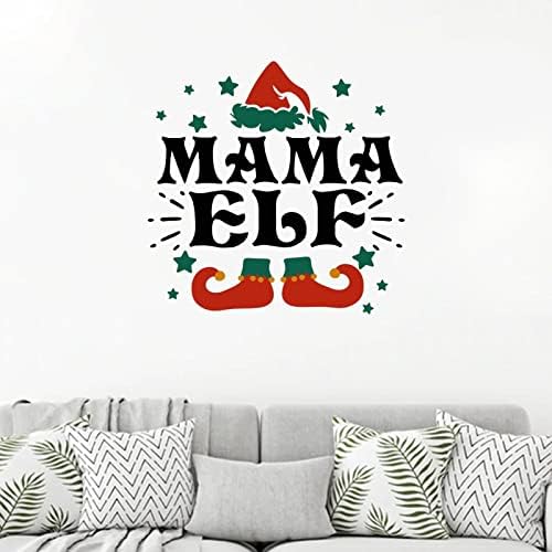 Mama Quote Wall Decal Christmas Elf Inspirational Sticker
