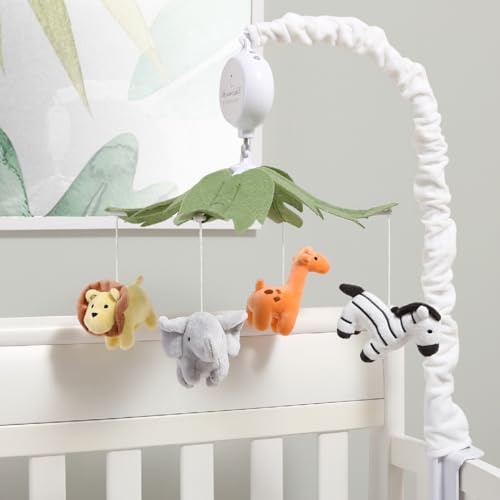 The Peanutshell Crib Mobile - Musical Safari Animals with 12 Lullabies