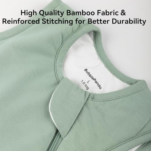 BubblePanda Bamboo Rayon Sleep Sack 0-6 Months 2-Way Zipper