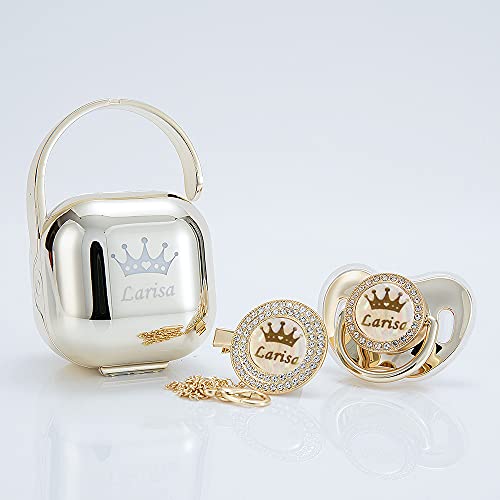 MIYOCAR Personalized Bling Pacifier Box and Set 1