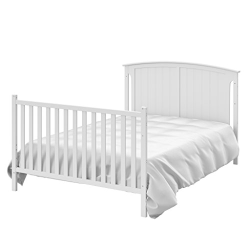 Storkcraft Steveston 5-in-1 Convertible Crib with Drawer White