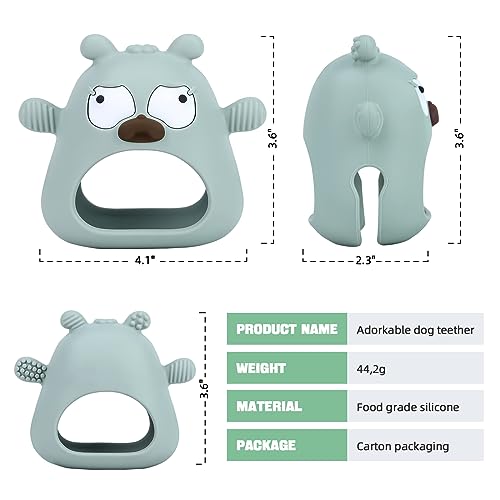 MOLkoi Baby Teething Toy with Pacifier Design