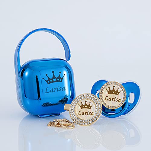 MIYOCAR Personalized Bling Pacifier Box and Set 1