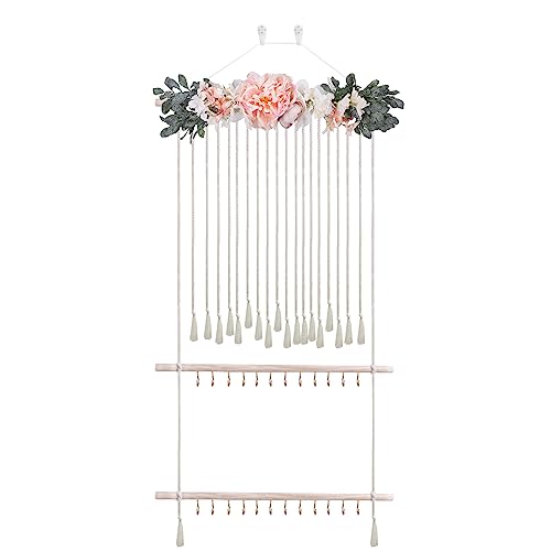 Cherrboll Hair Bow Holder for Girls 24 Hooks Organizer