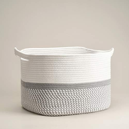 CHICVITA Square Woven Basket with Handles for Storage