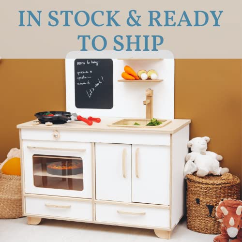 Kids Pretend Play Kitchen Montessori Toddler Furniture