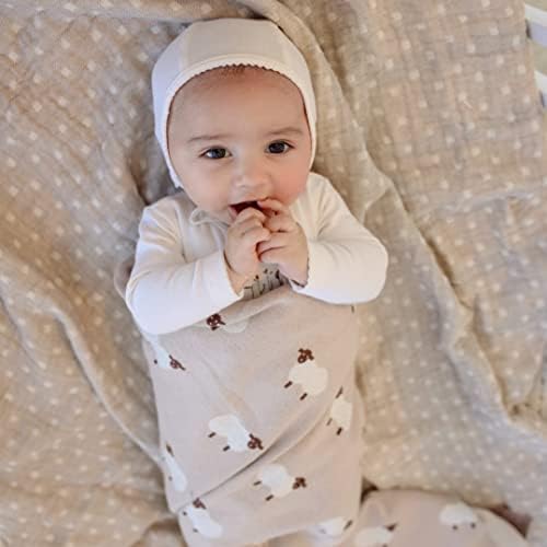 Bleu La La Baby Swaddle Blanket - Luxury Cotton Knit