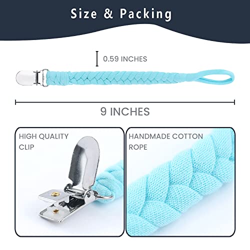 TIMPHO Pacifier Clips Handmade Braided Holder for Baby