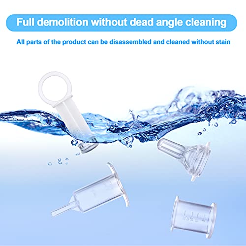 Nuanchu 3 Pcs Baby Feeding Syringe with Nipple and Pacifier
