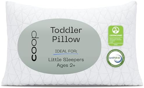 Coop Home Goods Adjustable Toddler Pillow Soft Breathable