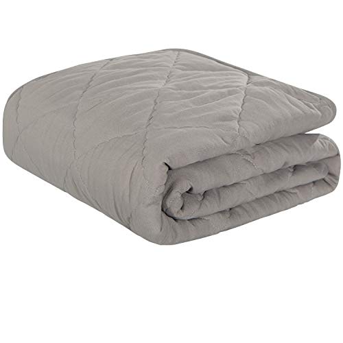 NTBAY Down Alternative Toddler Quilt - Smoke Grey 39x47