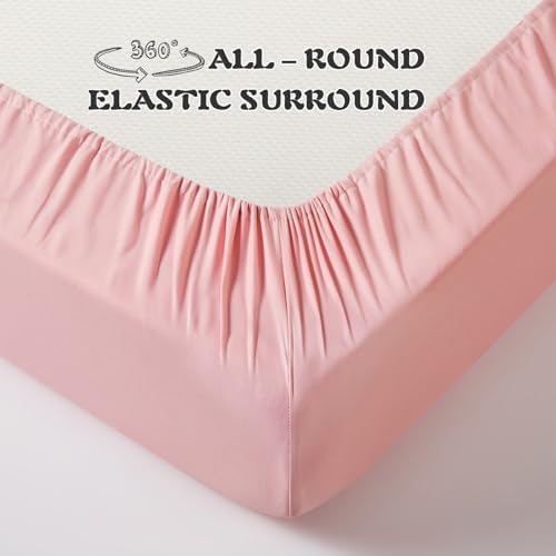 KKJIAF Toddler Sheet Set 3 Piece Light Pink