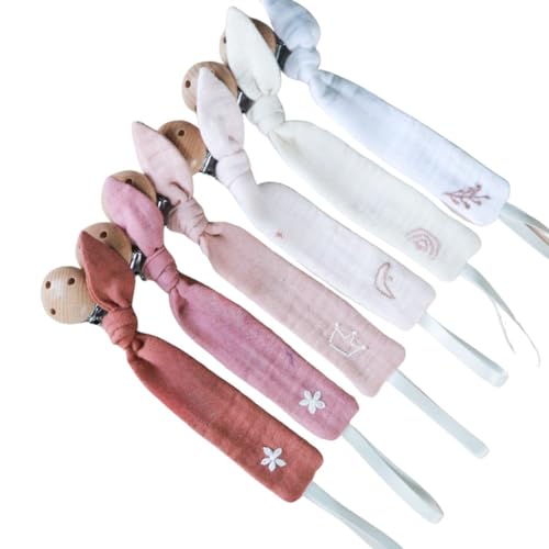 Handmade Baby Pacifier Clips with Personalized Names
