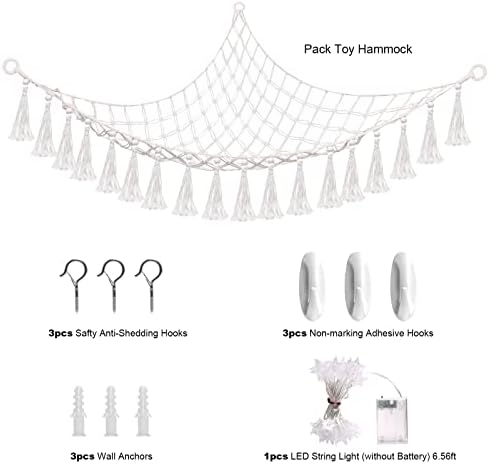 ieBabay Stuffed Animal Hammock with LED Light