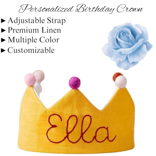 Custom Name Birthday Crown for Girls