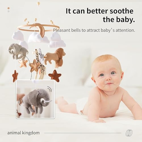 Ikubigu Baby Mobile for Crib Gender Neutral