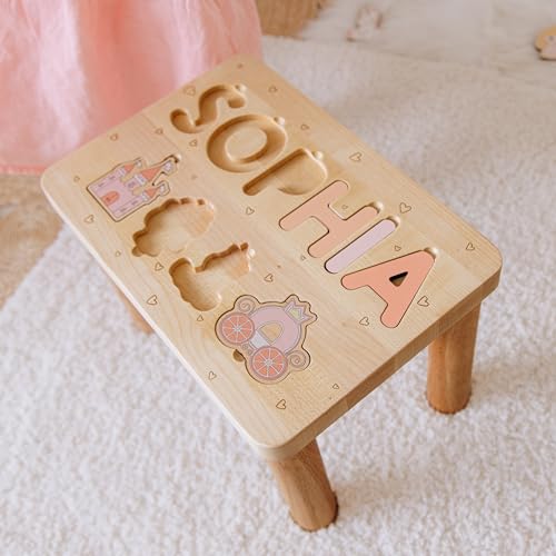 Step Stool for Kids with Name Engraving
