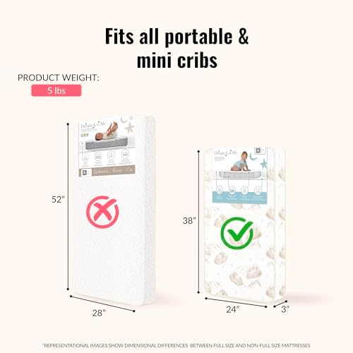 Dream On Me 3 Inch Spring Coil Crib Mattress