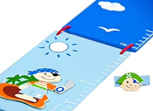 Mousehouse Gifts Blue Pirate Growth Chart for Boys 1