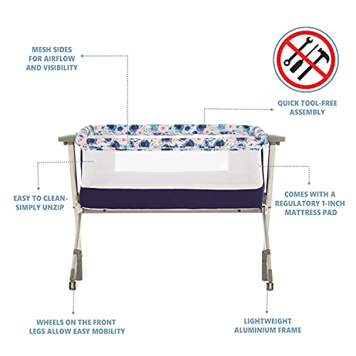 Dream On Me Flora Bassinet with Carry Bag and 5 Height Settings