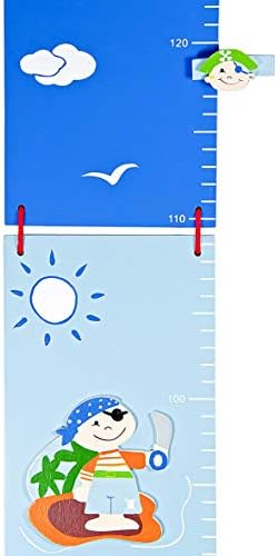 Mousehouse Gifts Blue Pirate Growth Chart for Boys 1