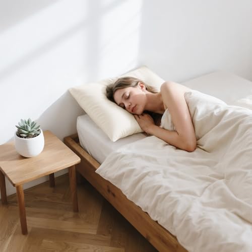 LOFE Organic Pillow with Case - 20x26 Adjustable Loft 1