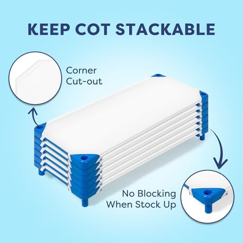 Comfyanno Cot Sheets - 23x51 Standard Size 10 Pack